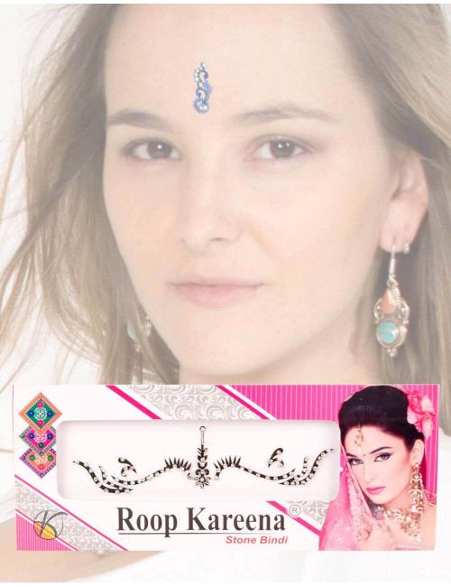 tika-eyebrows-negro-plateado-bindi-danza-trivial