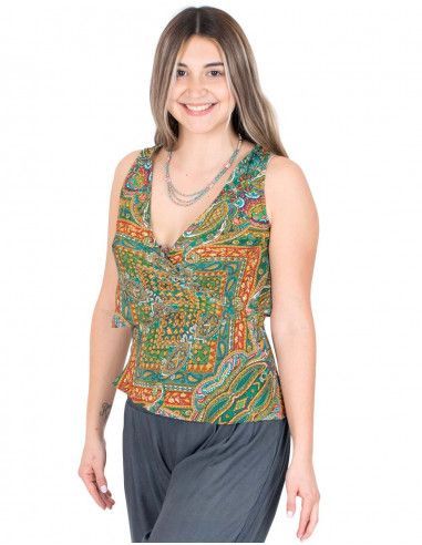 T-shirt-seda-cruz-estampado-verde