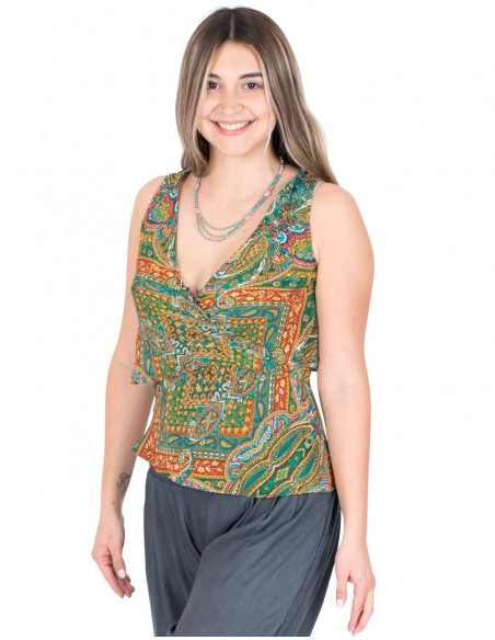 T-shirt-seda-cruz-estampado-verde