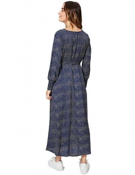 MCMAXI0046A - Vestido Wrap Azul