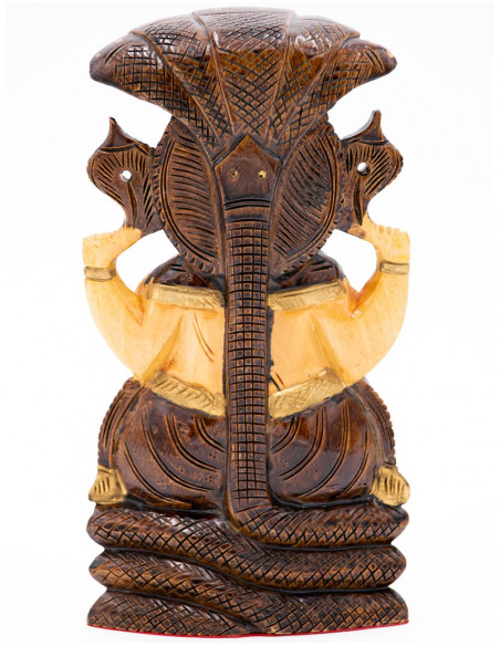 TST0148 - Bicolor Ganesha Statue
