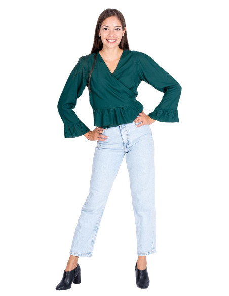 KM0001A - Ruffled blouse