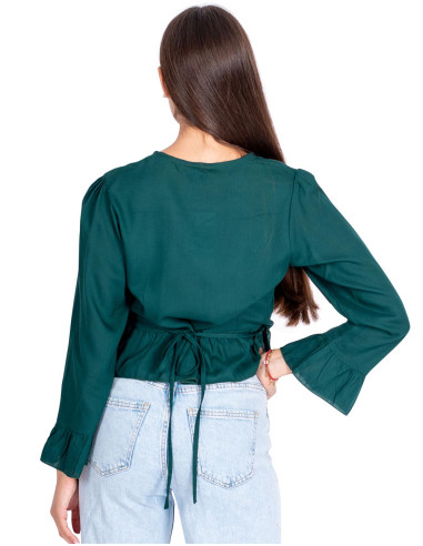 KM0001A - Ruffled blouse