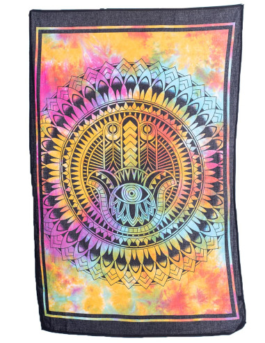 TTZ0020 - Tapisserie main Hamsa multicolore