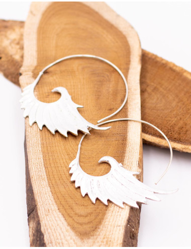 SPI2004 - Grandes boucles d'oreilles Kimago en argent... 2