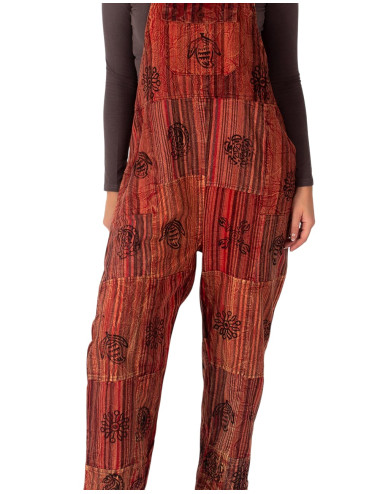 MMN1003H – Unisex-Patchwork-Overall von Kimago für Herren 2