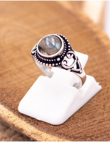 SAN0128 - Bague en argent faite main avec...