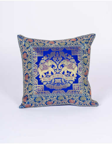 RCJ00345 - Housse de coussin Kimago bleu vif...