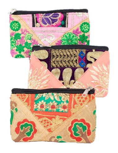 BMO0002C - Large handcrafted India Kimago purse