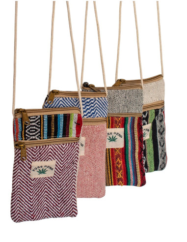 BBA0027 – Handgefertigte Hanf-Handytasche aus...