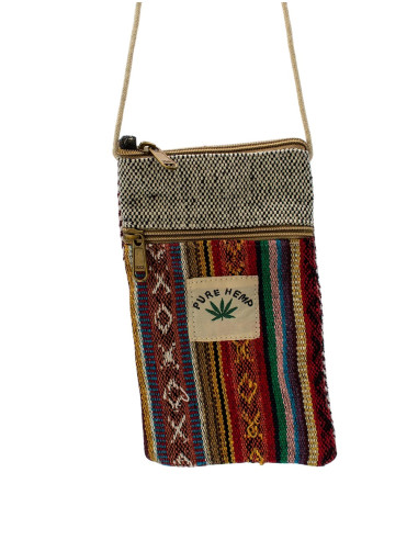 BBA0027 – Handgefertigte Hanf-Handytasche aus...