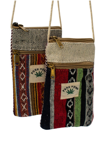 BBA0027 – Handgefertigte Hanf-Handytasche aus...