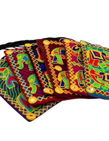 BBA0031 - Sac bandoulière ethnique à broderies...