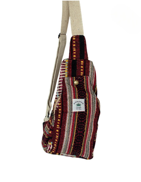 BMH0005 - India Kimago Unisex-Rucksack aus mehrfarbigem Hanf, dreieckig