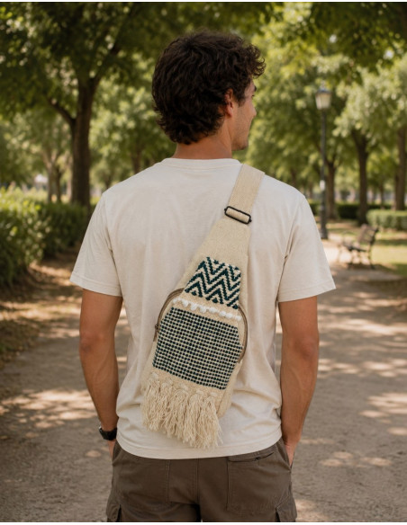BMH0028 – India Kimago Unisex-Boho-Baumwoll-Dreiecksrucksack