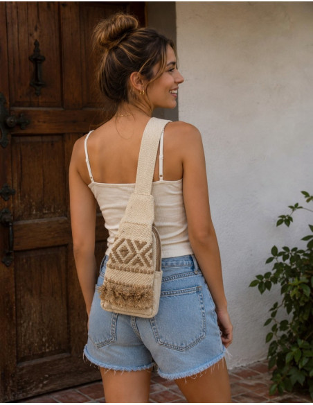 BMH0028 – India Kimago Unisex-Boho-Baumwoll-Dreiecksrucksack