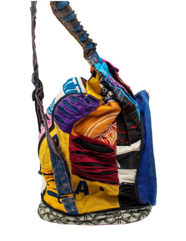 BMH0026 - Sac à dos guitare patchwork bohème en...